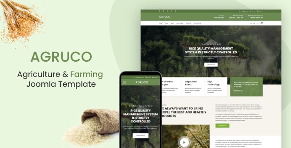 Agruco - Agriculture & Organic Food Joomla 4 Template - 38632973