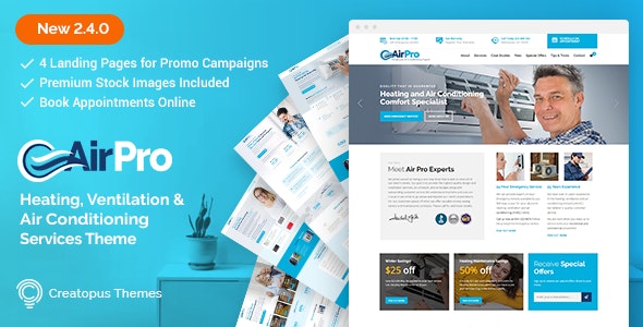 AirPro - Heating and Air conditioning WordPress Theme for Maintenance Services - 17143566