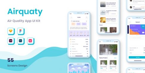 Airquaty – Air Quality App UI Kit – 28791636