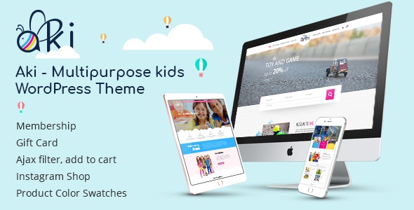 Aki - Multipurpose Kids WordPress Theme - 20738235
