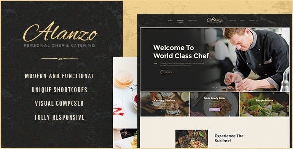Alanzo | Personal Chef & Wedding Catering Event WordPress Theme – 21582441