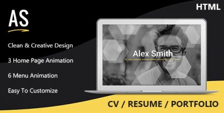 Alex - CV Resume Portfolio - 22066702