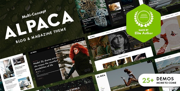 Alpaca - Blog & Magazine WordPress Theme - 31824642