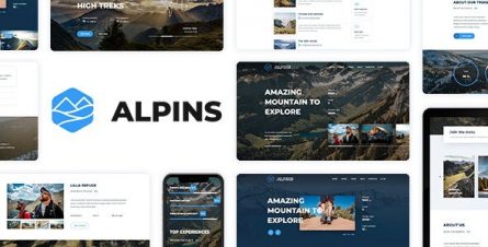 Alpins - Mountain And Hiking Template - 23591915