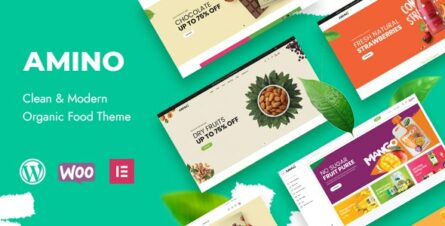 Amino - Organic & Food WordPress Theme - 35144162