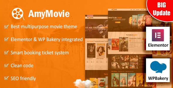 AmyMovie - Movie and Cinema WordPress Theme - 18936937