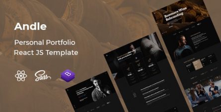 Andle - Personal Portfolio React JS Template - 32294568