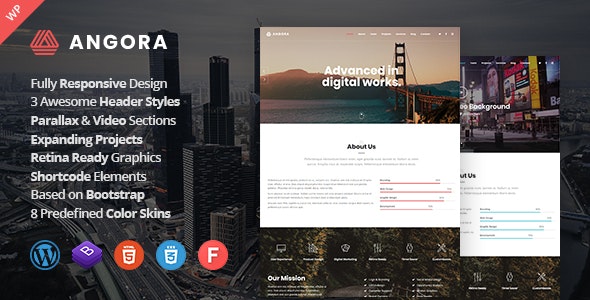 Angora – Responsive One Page Parallax WordPress Theme – 23856395