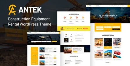 Antek - Construction Equipment Rentals WordPress Theme - 31291356