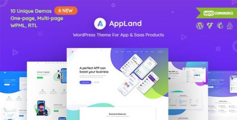 AppLand – WordPress Theme For App & Saas Products – 22475002