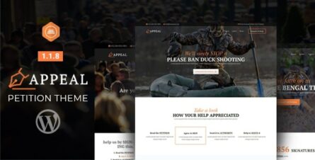 Appeal – Fully Functional Petition Theme - 16149266
