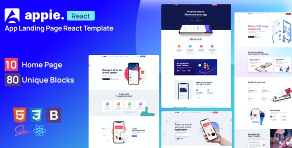 Appie – React App Landing Page – 35069321