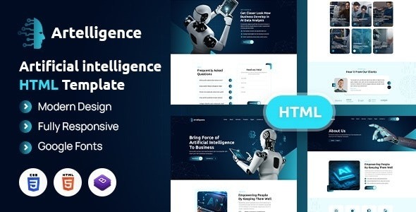 Artelligence | AI & Robotics HTML Template – 44146820