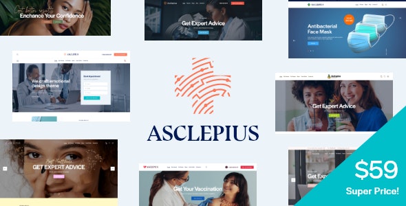 Asclepius – Doctor, Medical & Healthcare WordPress Theme – 36758384