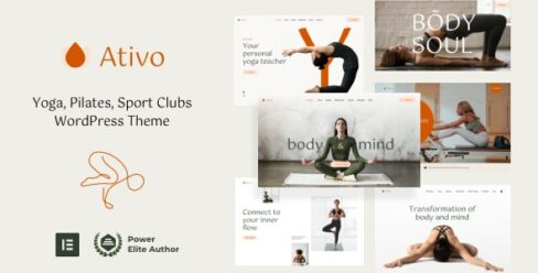 Ativo – Pilates Yoga WordPress Theme – 32484821