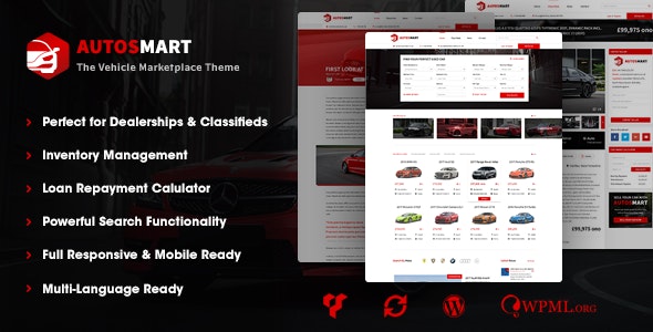 AutosMart - Automotive Car Dealer WordPress Theme - 20322930