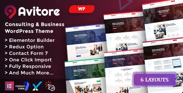 Avitore - Consulting Business WordPress Theme - 26767056