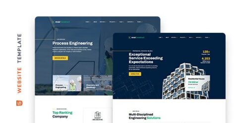 Axial – Construction Company Website Template – 34584396