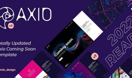 Axio - Coming Soon HTML Template - 19731749