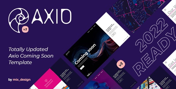 Axio – Coming Soon HTML Template – 19731749