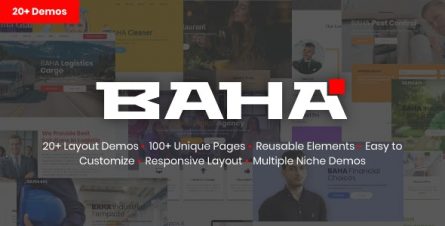 BAHA - Responsive Multi-Purpose HTML Template - 24351618