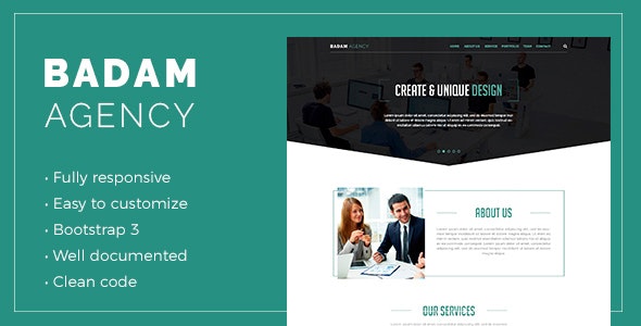 Badam Agency - Landing Page Template - 20888082