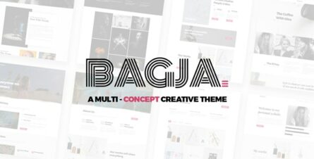 Bagja - Responsive Multi Concept & One Page Portfolio Theme - 21442663