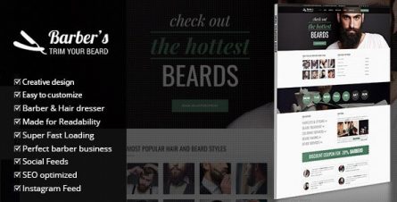 Barber - WordPress Theme for Barbers & Hair Salons - 10580150