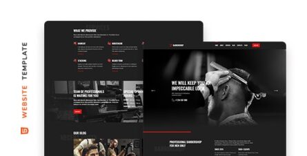 Barbercrop – Hairdressing Website Template - 34759834