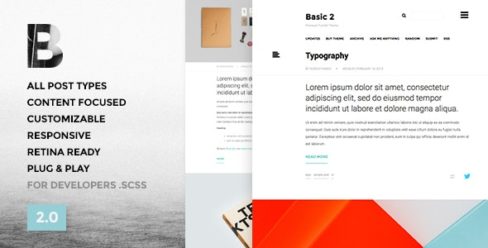 Basic 3 – One Column, Blogging Tumblr Theme – 9746114