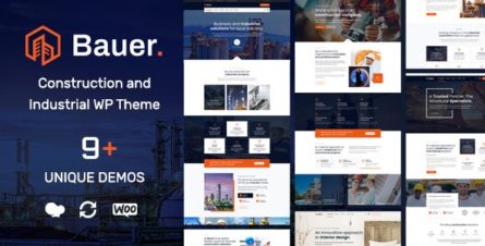 Bauer Construction and Industrial WordPress Theme - 23904858