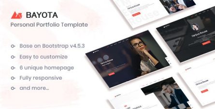 Bayota - Responsive Personal & Portfolio Template - 29526895