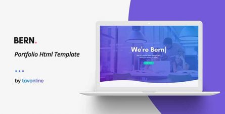 Bern - Creative Html Portfolio Template - 21371719