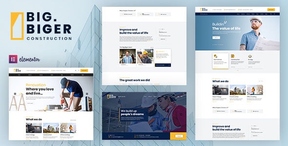Bigger – Construction WordPress Theme – 24649900
