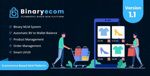 BinaryEcom – Ecommerce Based MLM Platform – 35220985