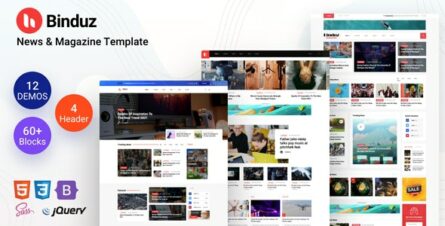 Binduz - Newspaper Blog Template - 31300350