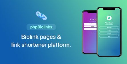 BioLinks - Instagram & TikTok Bio Links & URL Shortener (SAAS Ready) - 20740546