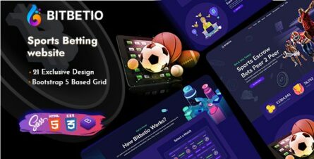 Bitbetio - Sports Betting Website HTML Template - 35691734
