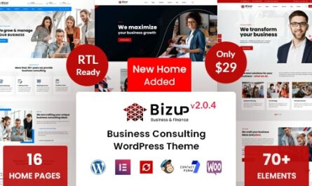 Bizup - Business Consulting WordPress Theme - 33409241