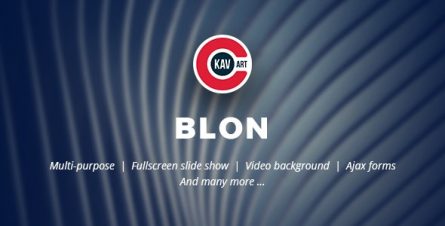 Blon - Personal Portfolio Template - 25267874