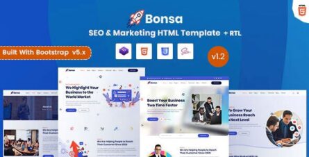 Bonsa - SEO & Marketing Company HTML Template - 27293889