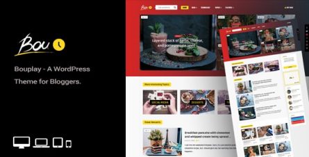 Bouplay WP - A WordPress Theme for Bloggers - 22170698