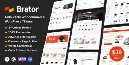Brator - Auto Parts WooCommerce WordPress Theme - 35332452