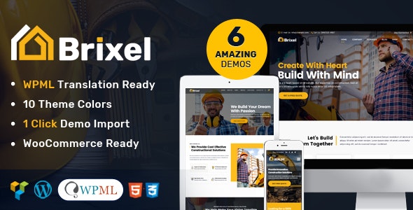 Brixel Building Construction WordPress Theme – 21640271