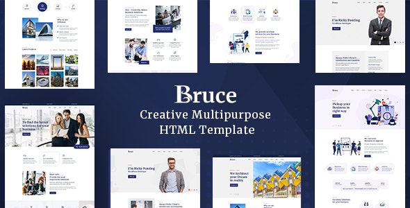 Bruce - Creative Multipurpose HTML Template - 25935431