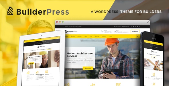 BuilderPress – Construction and Architecture WordPress Theme – 20008330