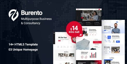 Burento – MultiPurpose Business HTML5 Template – 26075149