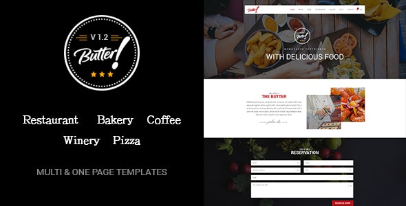 Butter - Professional Restaurant, Bakery, Coffee, Winery and Pizza HTML Layouts - 15798447