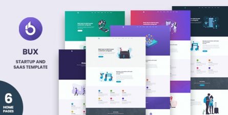 Bux - Startup and SaaS Template - 23215195