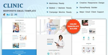 CLINIC - Multipurpose Responsive Email Template with Online StampReady & Mailchimp Builders - 19244024